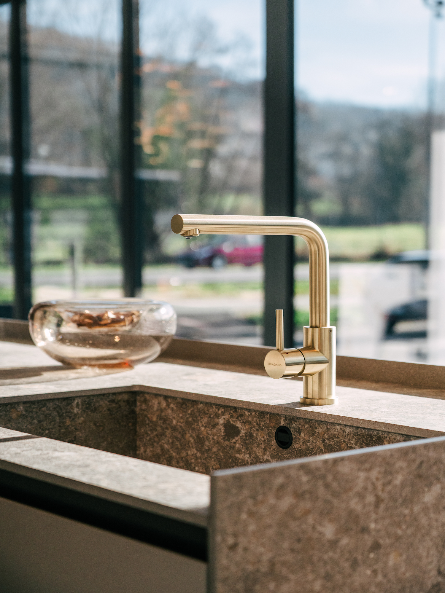 Close-up sul lavello della cucina Zecchinon